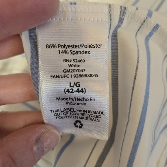 George Men’s Classic Fit Short Sleeve Button-Down Shirt Size Large - Picture 5 of 6